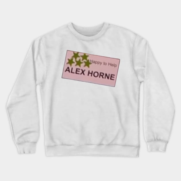 Alex Horne Happy to Help Crewneck Sweatshirt by mywanderings